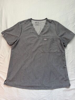 Figs Women’s Graphite Catarina V‑Neck Scrub Top